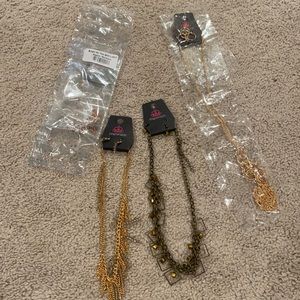 Paparazzi Gold Jewelry Lot